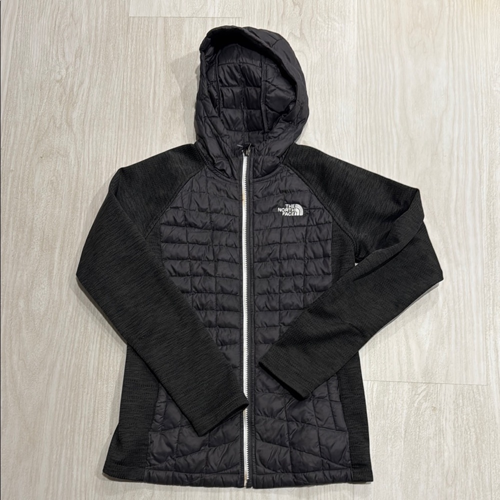 The North Face Charcoal Quilted Hoodie